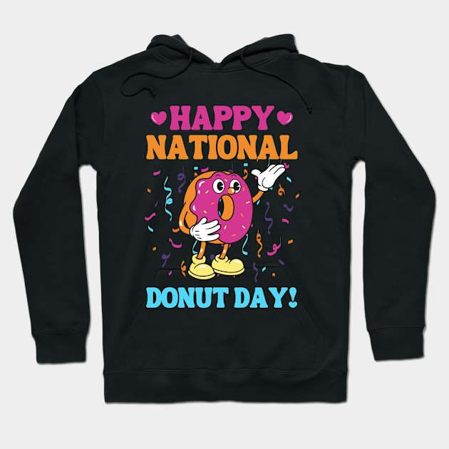 Happy National Donut Day! Hoodie by EvetStyles